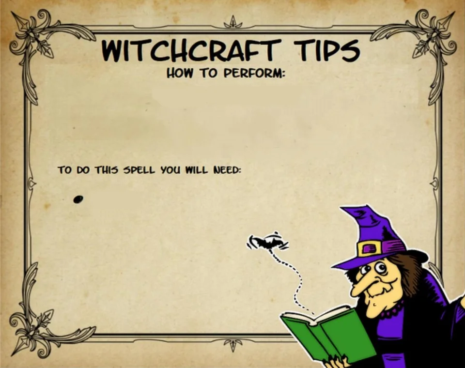 WitchCraft Tips Blank Meme Template
