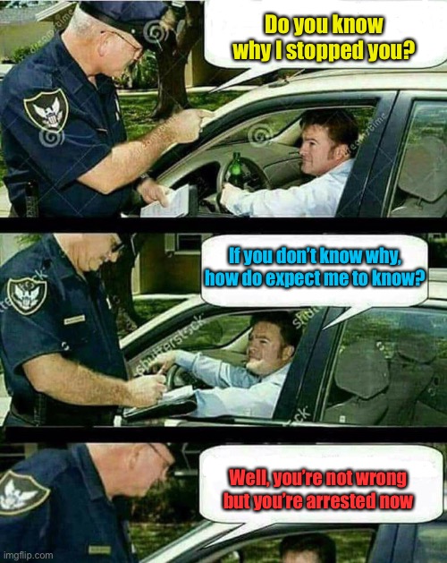 Handicap Parking | Do you know why I stopped you? If you don’t know why, how do expect me to know? Well, you’re not wrong but you’re arrested now | image tagged in handicap parking | made w/ Imgflip meme maker