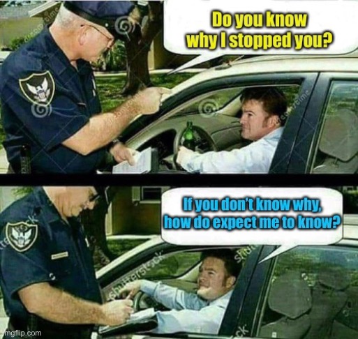Busted! | image tagged in traffic stop,smart ass | made w/ Imgflip meme maker