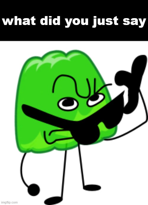 gelatin eyebrow raise | what did you just say | image tagged in gelatin eyebrow raise | made w/ Imgflip meme maker