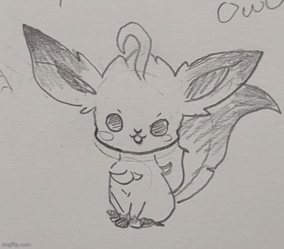 I drew Leafeon for my mom | image tagged in it's her favorite pokemon,leafeon,drawing,pokemon,cute | made w/ Imgflip meme maker