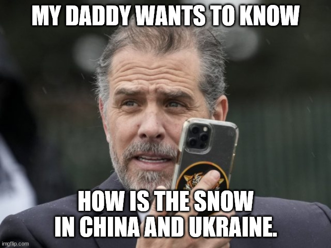 Joe Biden Weather | MY DADDY WANTS TO KNOW; HOW IS THE SNOW IN CHINA AND UKRAINE. | image tagged in weather,joebiden,hunterbiden,devonarcher | made w/ Imgflip meme maker