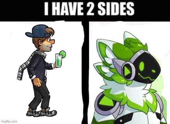 I have 2 sides | image tagged in i have 2 sides | made w/ Imgflip meme maker