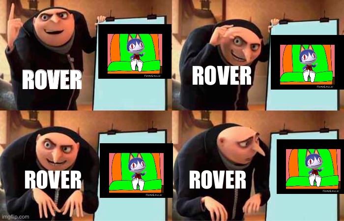 Gru's Plan Meme | ROVER; ROVER; ROVER; ROVER | image tagged in memes,gru's plan | made w/ Imgflip meme maker