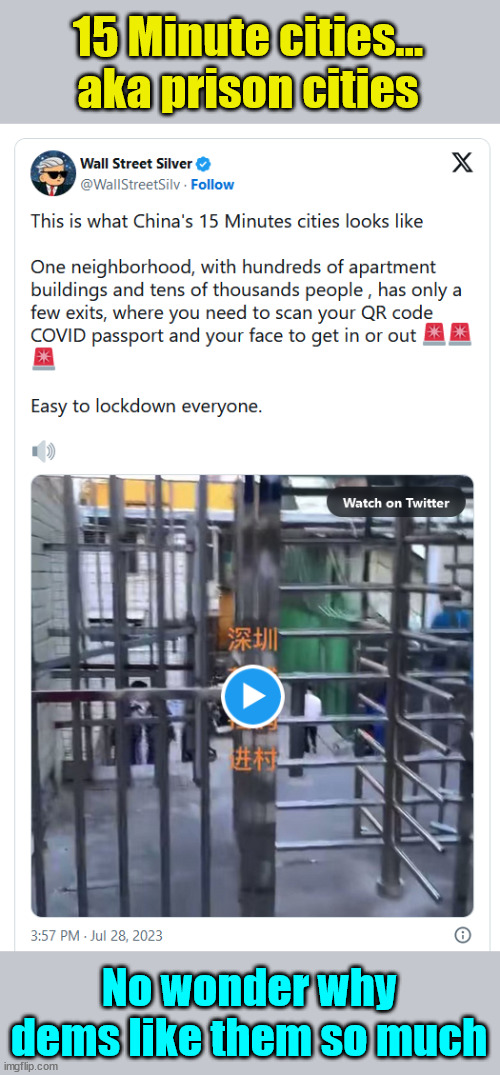 Total control... 15 minute cities... aka prison cities... | 15 Minute cities... aka prison cities; No wonder why dems like them so much | image tagged in prison,neighbors,fascist,democrats | made w/ Imgflip meme maker