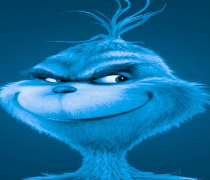 High Quality The blue grinch Blank Meme Template