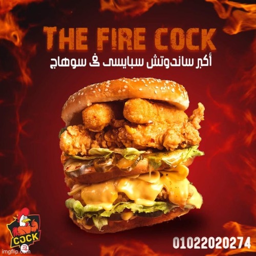 The Fire Cock | image tagged in the fire cock | made w/ Imgflip meme maker