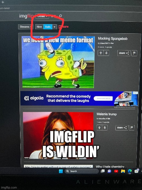 IMGFLIP IS WILDIN’ | made w/ Imgflip meme maker