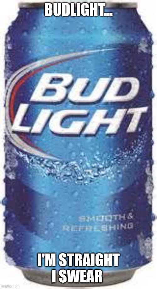 Bud Light Beer | BUDLIGHT... I'M STRAIGHT I SWEAR | image tagged in bud light beer | made w/ Imgflip meme maker