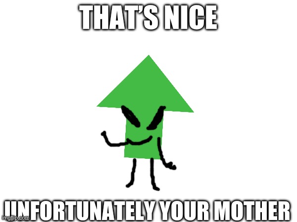 UNFORTUNATELY YOUR MOTHER THAT’S NICE | made w/ Imgflip meme maker