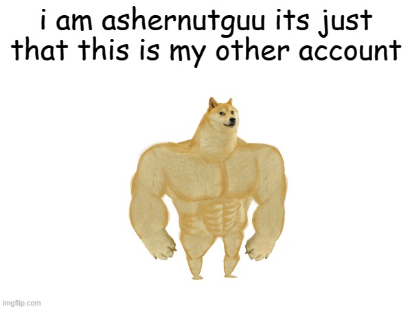 i am ashernutguu its just that this is my other account | made w/ Imgflip meme maker