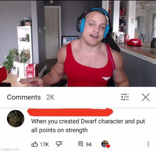 #3,030 | image tagged in roasted,insults,dwarf,gaming,strength,points | made w/ Imgflip meme maker