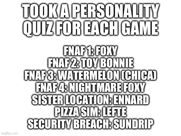 Quiz FNAF Security Breach