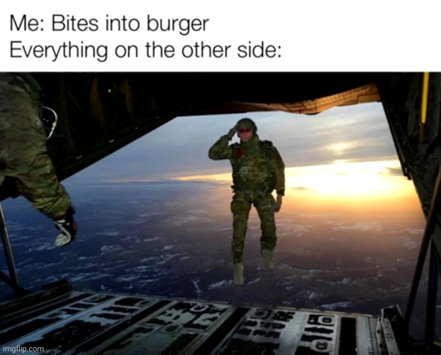 Meme #3,040 | image tagged in memes,repost,relatable,burgers,ingredients,falling | made w/ Imgflip meme maker