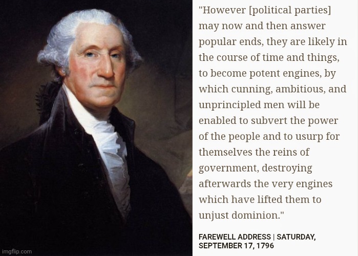 In other words , Politicians suck | image tagged in memes,george washington,democratic party,republican party,they're the same picture,government corruption | made w/ Imgflip meme maker