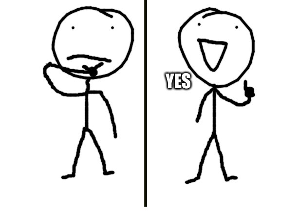 High Quality Yes Blank Meme Template