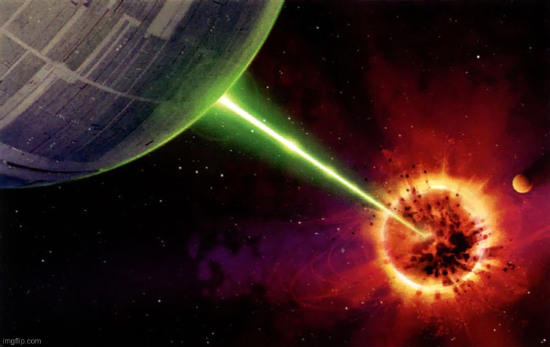 Death star firing | image tagged in death star firing | made w/ Imgflip meme maker