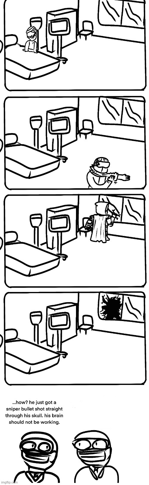 funny moment from the comic sniper was introduced in | made w/ Imgflip meme maker