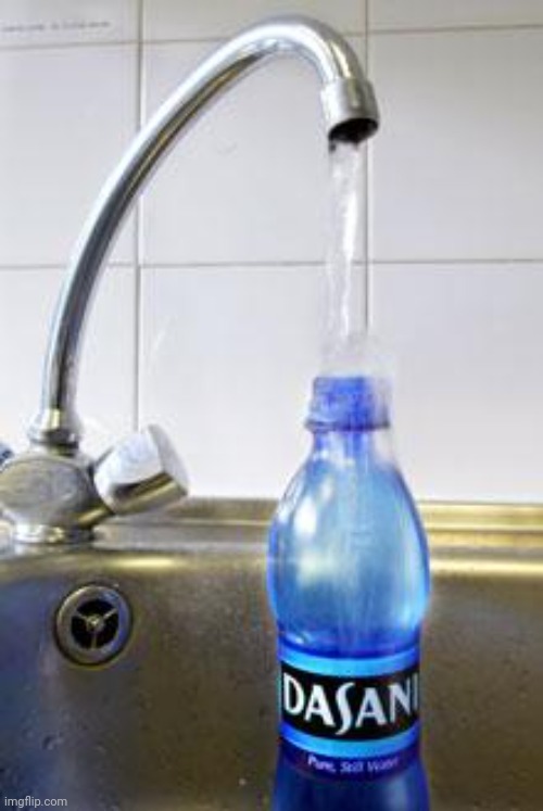 H2O | image tagged in refilling water bottle | made w/ Imgflip meme maker
