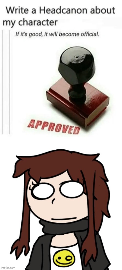 she's Lian's sister btw | image tagged in write a headcanon about my character | made w/ Imgflip meme maker