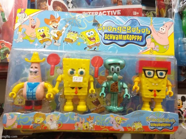 Spongebobob Schwammkopfpf | image tagged in off brand | made w/ Imgflip meme maker
