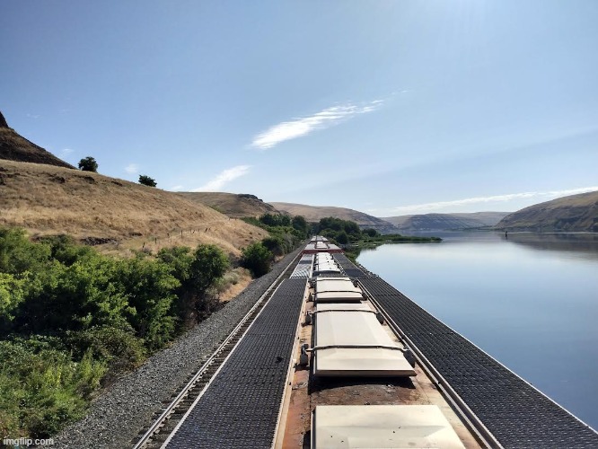 Picture I took on top of abandoned traincars while visiting my hometown. | made w/ Imgflip meme maker