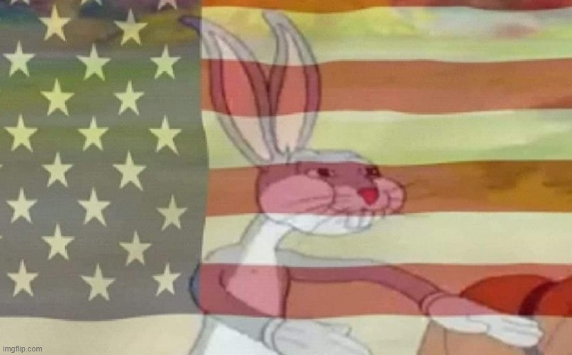 Bugs Bunny American Flag | image tagged in bugs bunny american flag | made w/ Imgflip meme maker
