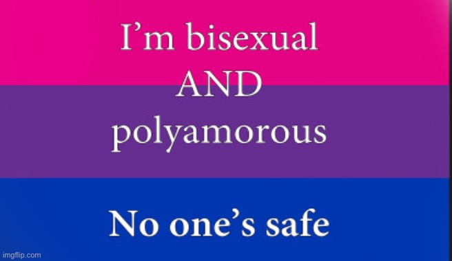 Day 1 of posting random LGBTQ+ memes - to all the Bi + Poly ppl out there | made w/ Imgflip meme maker