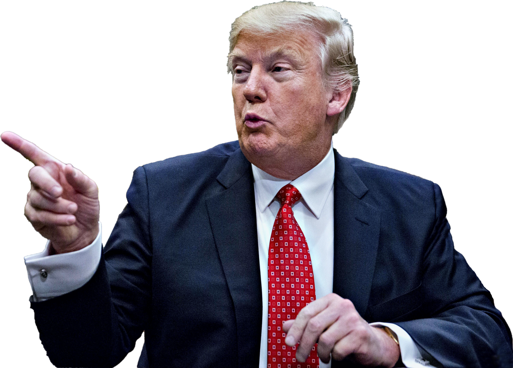 High Quality Trump pointing Blank Meme Template
