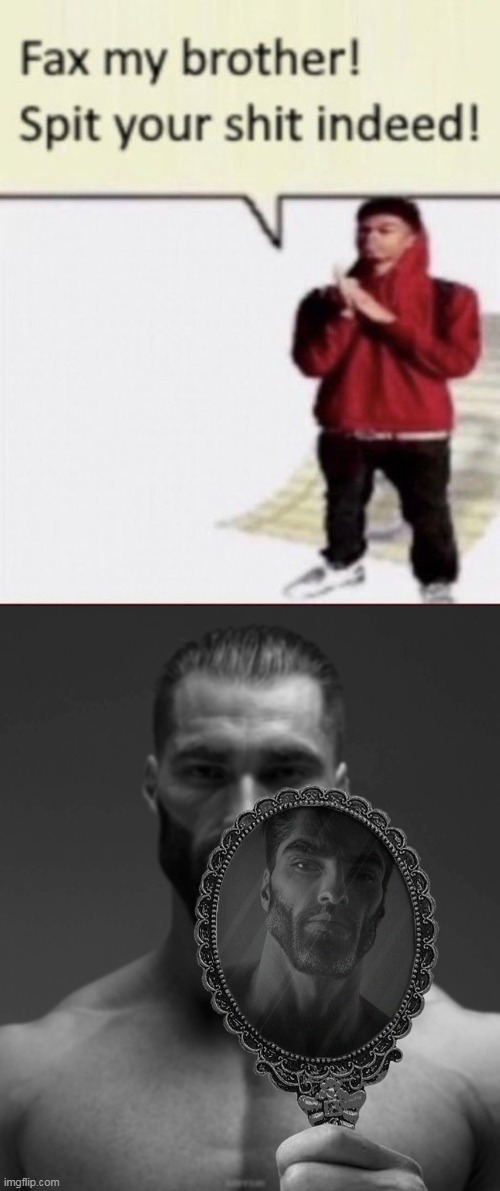 image tagged in facts,giga chad shows giga chad a mirror | made w/ Imgflip meme maker