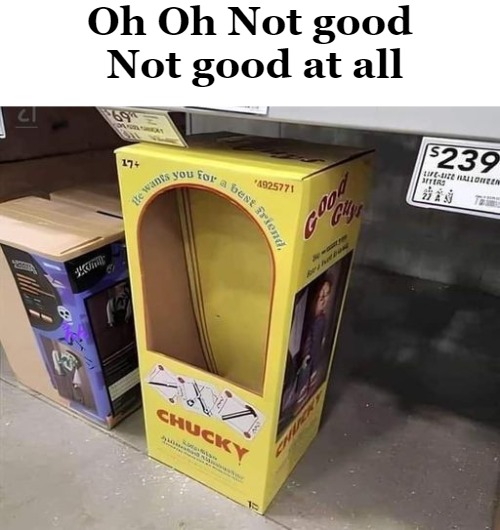 Oh Oh Not good 
Not good at all | made w/ Imgflip meme maker