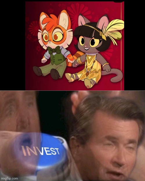 Lackadaisy plushies?! I'm gonna get one as soon as i can! | image tagged in invest,memes,funny,furry,anti furry,cartoon | made w/ Imgflip meme maker