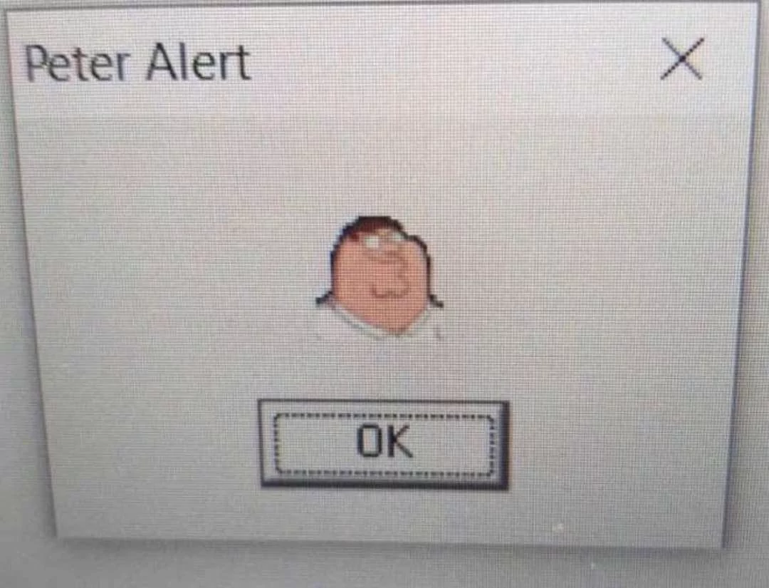 Peter Alert Blank Meme Template