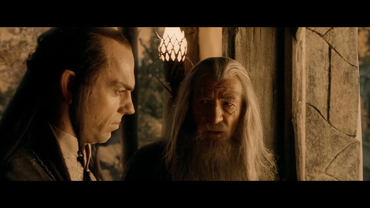 Elrond and Gandalf Blank Meme Template