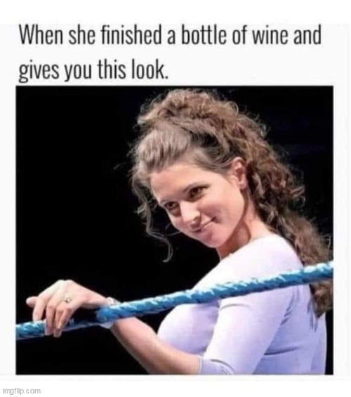Hey girl | image tagged in wine,repost,wwe,sex | made w/ Imgflip meme maker