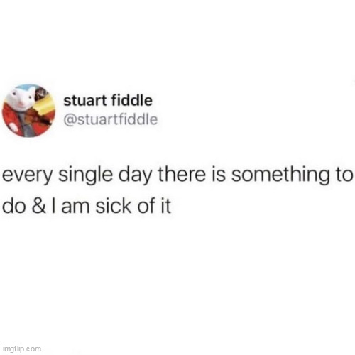 Every day | image tagged in something,repost,funny,twitter | made w/ Imgflip meme maker