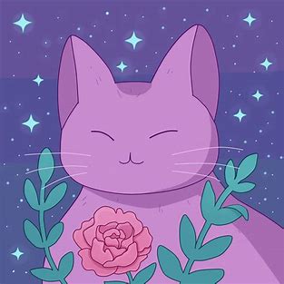 lisin to Purple cat music (: Blank Meme Template