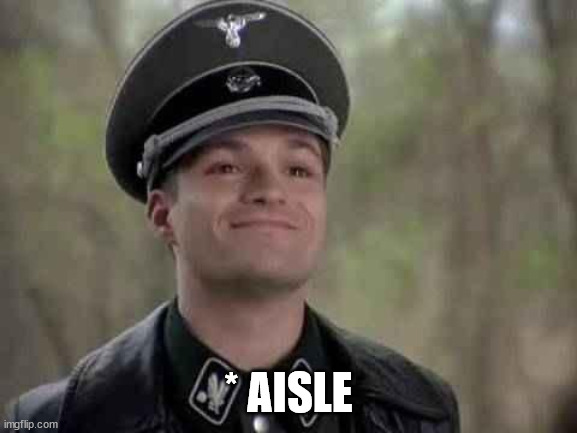 grammar nazi | * AISLE | image tagged in grammar nazi | made w/ Imgflip meme maker