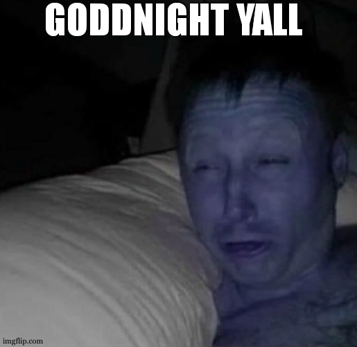 Sleepy guy | GODDNIGHT YALL | image tagged in sleepy guy | made w/ Imgflip meme maker