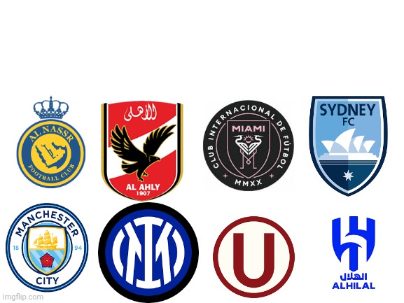 All 8 teams | image tagged in blank white template | made w/ Imgflip meme maker