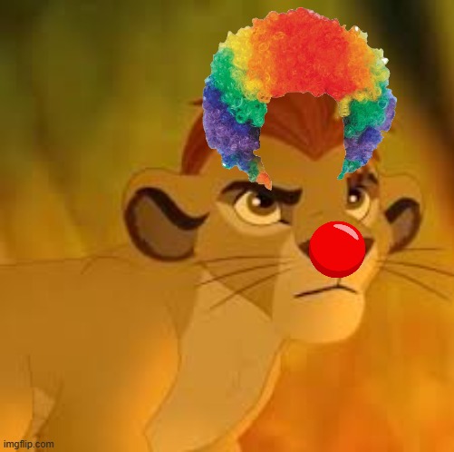 Kion the clown | image tagged in kion crybaby | made w/ Imgflip meme maker