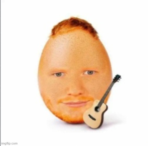 Egg Sheeran | image tagged in egg sheeran | made w/ Imgflip meme maker