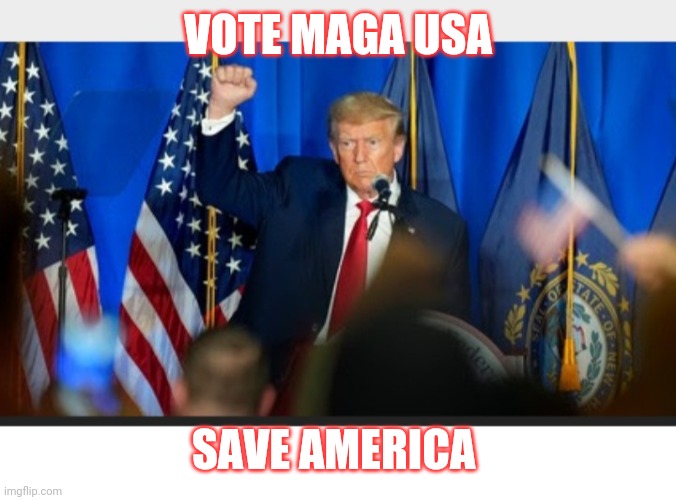 VOTE MAGA USA SAVE AMERICA | made w/ Imgflip meme maker
