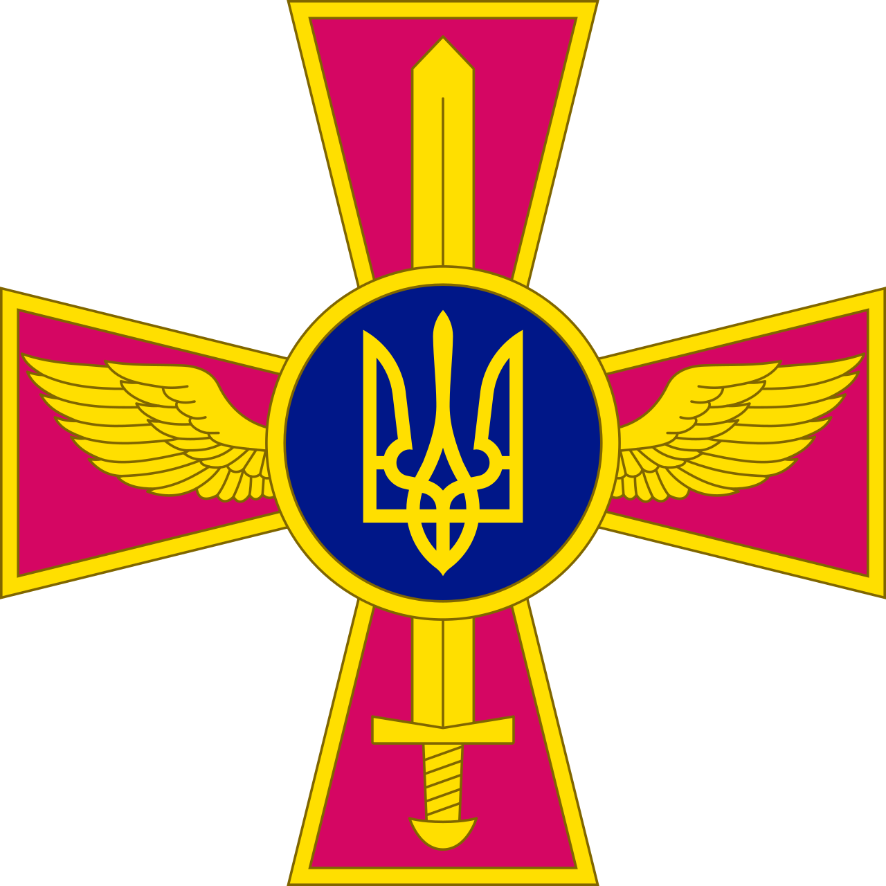 Emblem of the Ukrainian Air Force Blank Meme Template