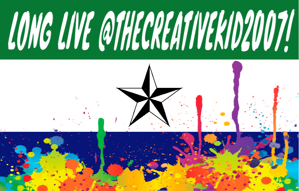 High Quality "Long Live TheCreativeKid2007" - AMT Patriotic/PRO-Tck Flag Blank Meme Template