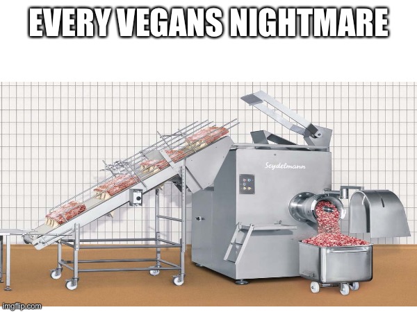 Vegans nightmare | EVERY VEGANS NIGHTMARE | image tagged in meat | made w/ Imgflip meme maker