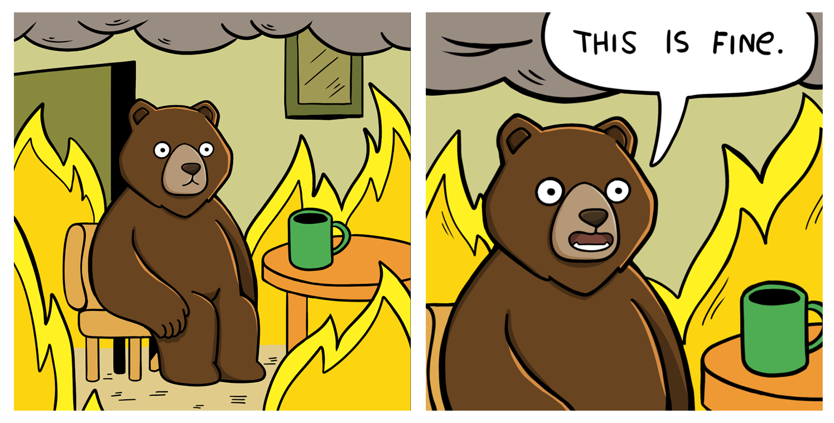 This Is Fine Blank Meme Template
