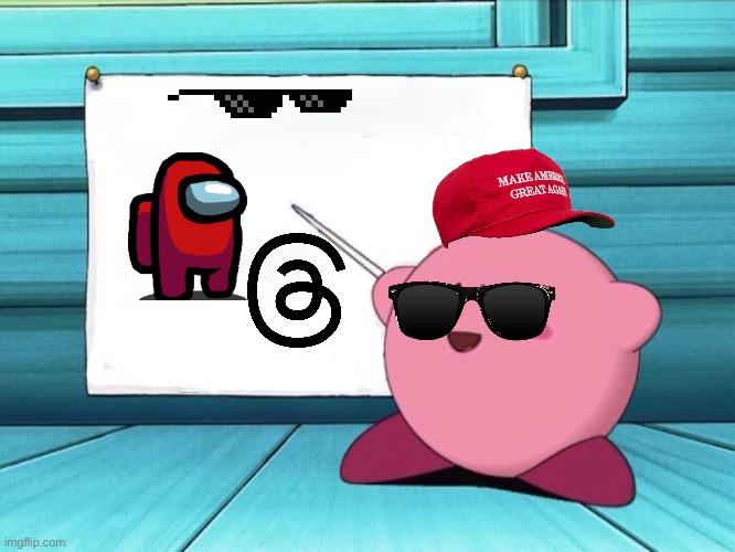 kirby sign | image tagged in kirby sign | made w/ Imgflip meme maker