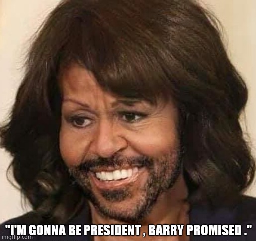 "I'M GONNA BE PRESIDENT , BARRY PROMISED ." | made w/ Imgflip meme maker