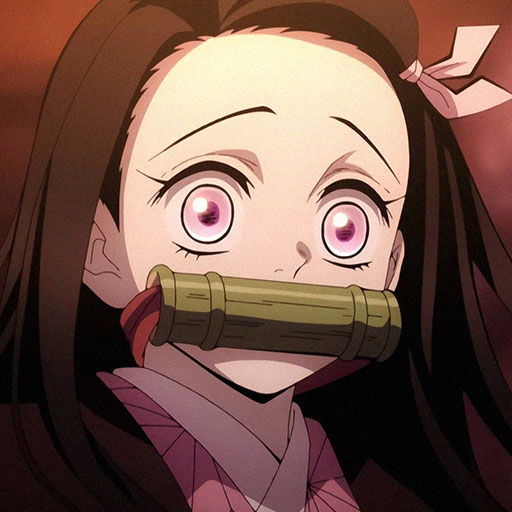 High Quality nezuko close up Blank Meme Template